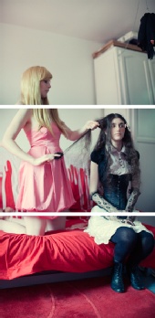 Tom Spianti - Lizzie & Luh - Dolls hair stuff triptych