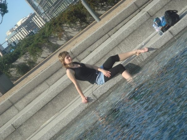 Talia - In the fountain.... 