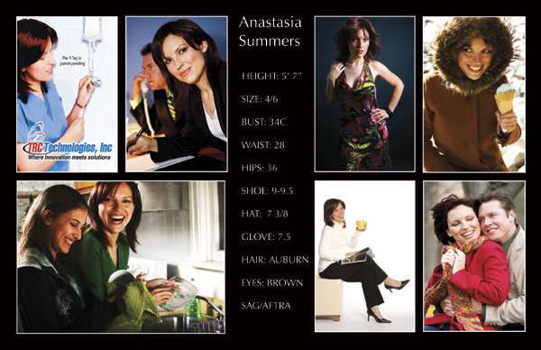 Anastasia - Comp Card back