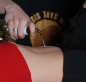 Stacey Lynn - Bacardi girl belly shot