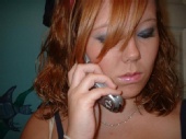 Lady Torrie - On the cell w/ purdy makeup!