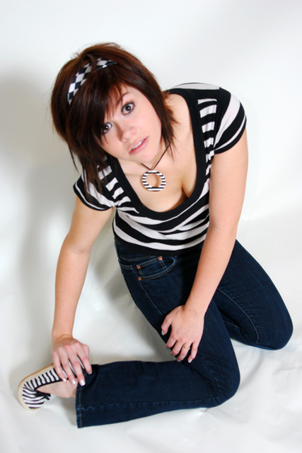 Marie-Claude - black and white outfit!