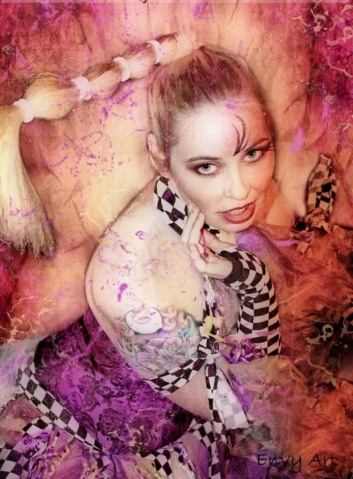 Irismoon - Harlequin Yellow and Purple / 2nd in my series