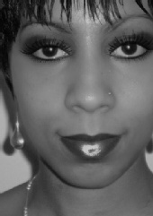Liz - Black and white make-up