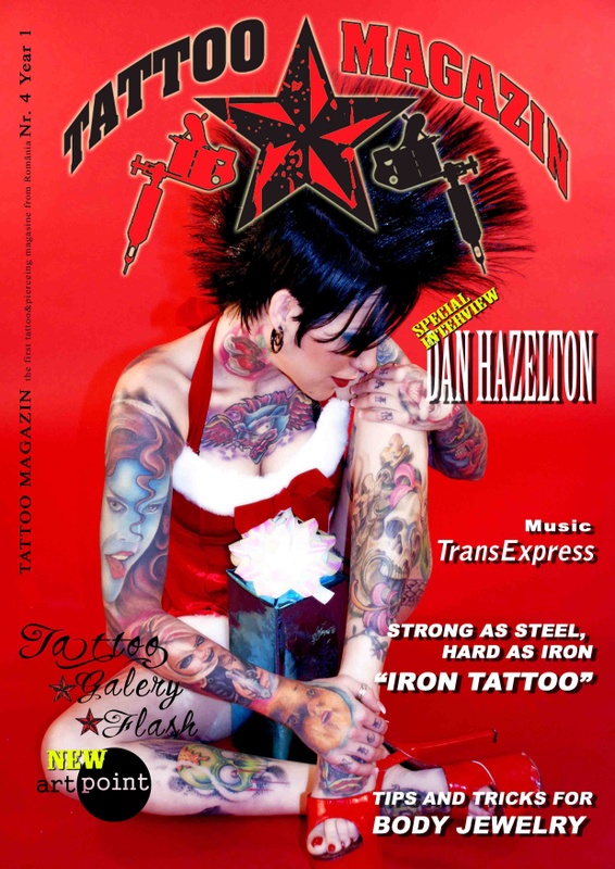 Mizuz Inkaholik - Cover of Tattoo Magazin in Romania