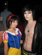 Miles Devin - Halloween candid and body shot