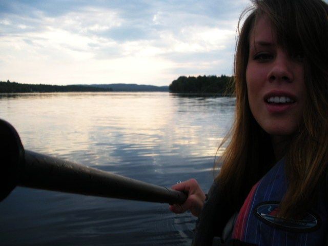 natasha marie - kayaking on the lake