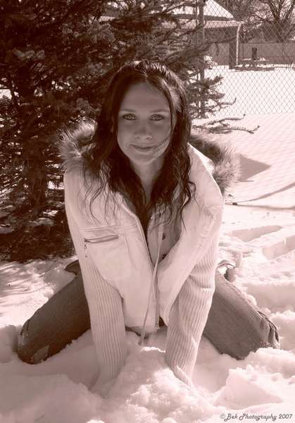 Ila Adkins - Playing in the snow