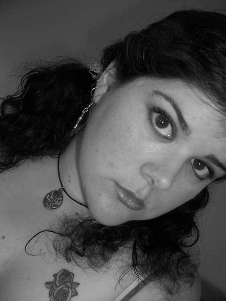 Jessica C - Black and White Headshot