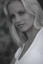 Audrie Barthold - black and white headshot 1
