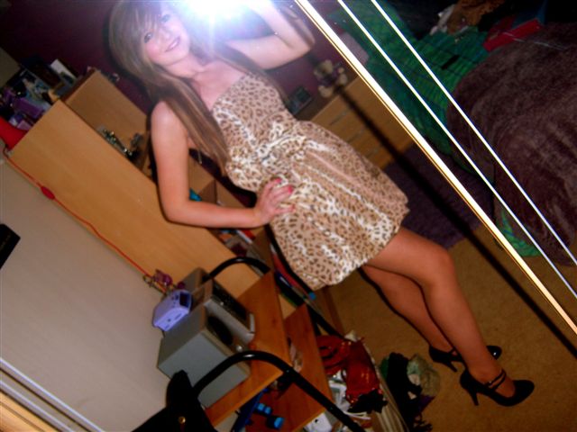 Rachel - me - leopard print dress =)