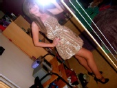 Rachel - me - leopard print dress =)