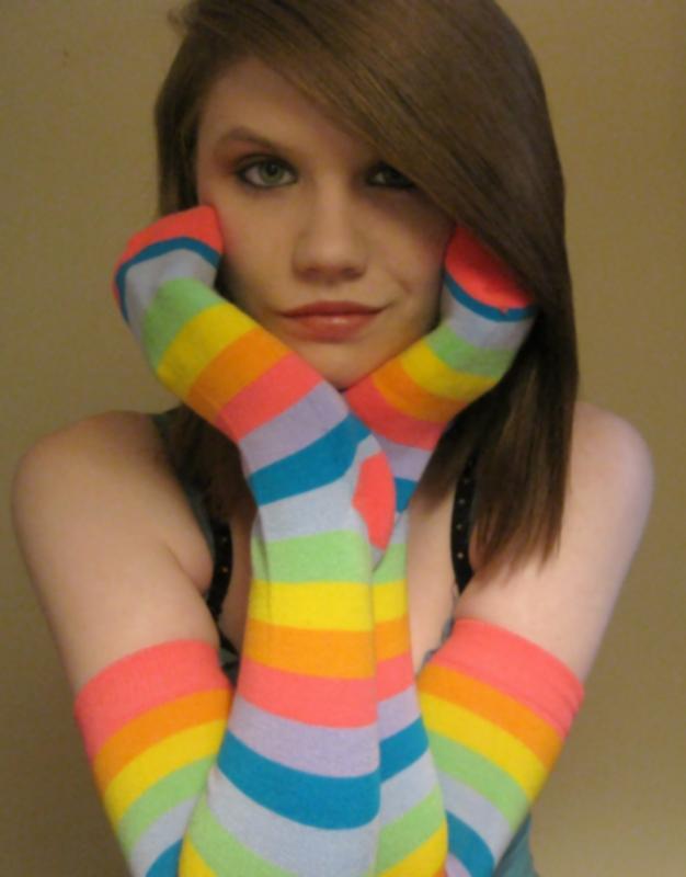 Sierra Michelle - Rainbow Socks (Jan 24th 2009)
