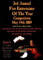 Jaine Powers - Fire Entertainer of the Year (flier)
