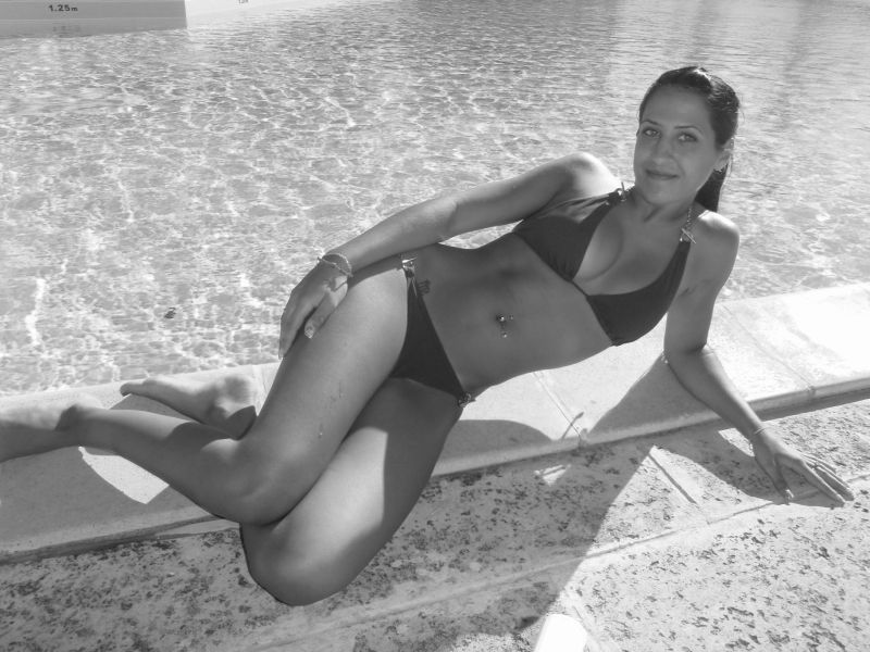 Liliana Marques - Black & White Bikini Shot 