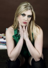 jodie Harrison - front view loads of makeup