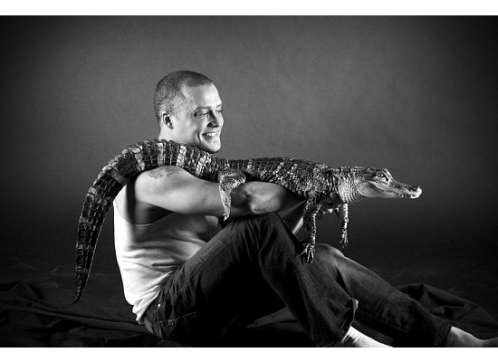 Jimmy - Jimmy with american alligator Jesus