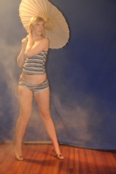 LJ - striped blue outfit