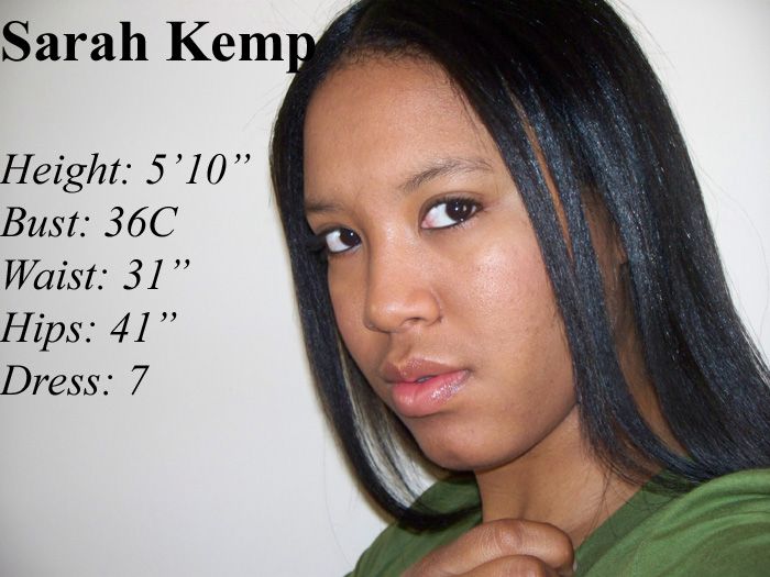 Sarah Kemp - face + measurements