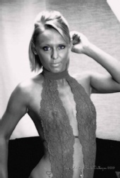 Nicole - Black and White Lingerie