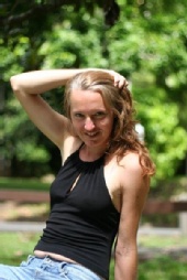 Yvonne Donohue - eek you caught me pushing my hair back!