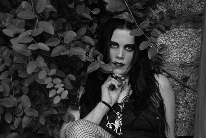 Gothic Goddess - Behind the branches..