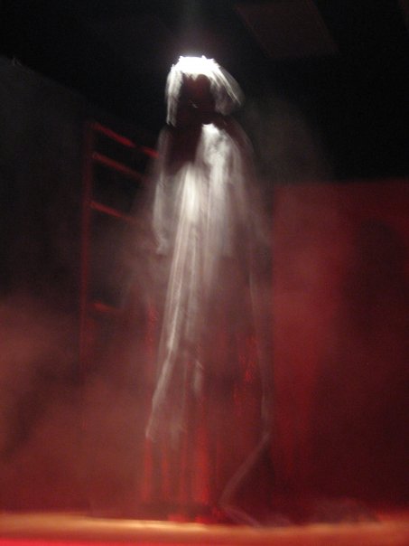 Nicole - Nicole playing the Ghost of Christmas Yet To Come