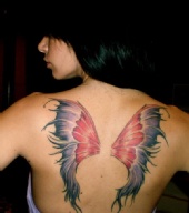 Linzey - This is the tattoo on my back..