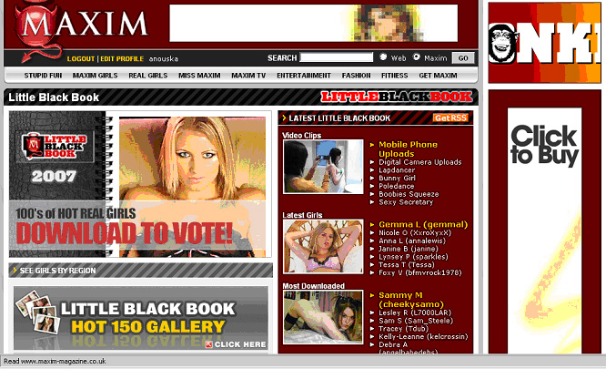 Anouska - Maxim Little Black Book