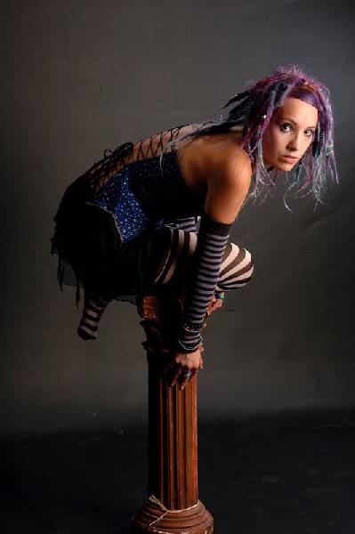 zauberin - stripey + corset