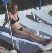 Lady Lush - on the sunbeds in ibiza
