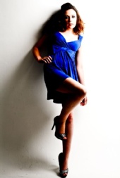 Katie White - Blue Dress