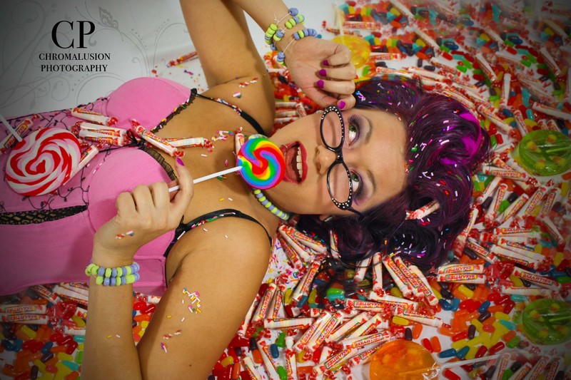 Chromalusion Photography - Cherry Daniels loves Candy!