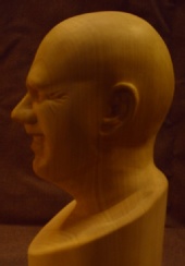 Billwrin - Self portrait in tupilo wood