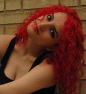 mahtab - red curly hair