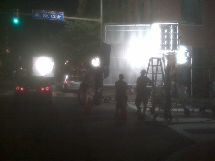 Mr Network - On set of the movie "Fun Size"