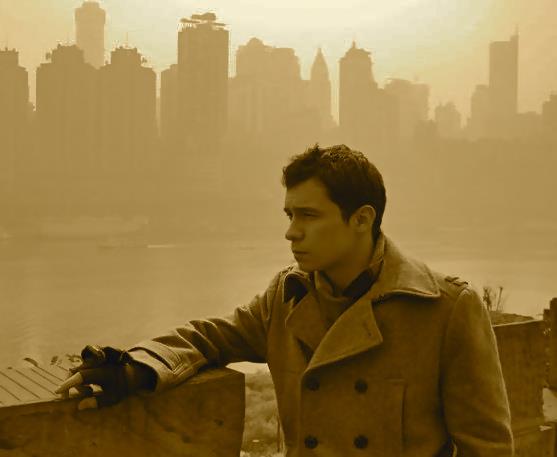 Justin - Shot in front of Chongqing skyline, Chin